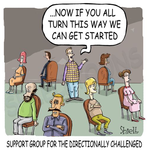 Support Group for the Directionally Challenged.