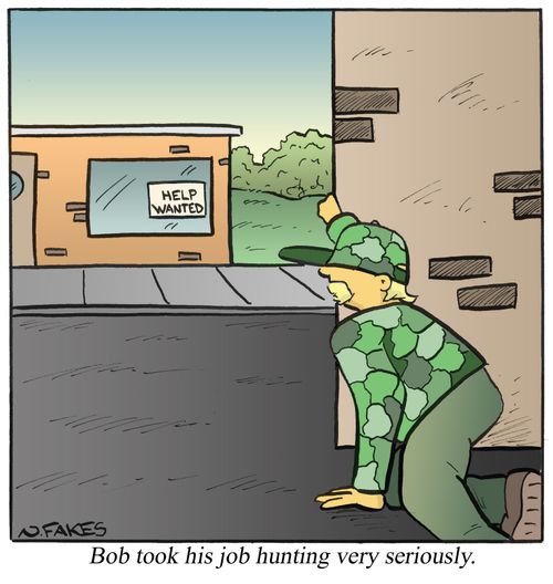 Bob took his job hunting very seriously.
