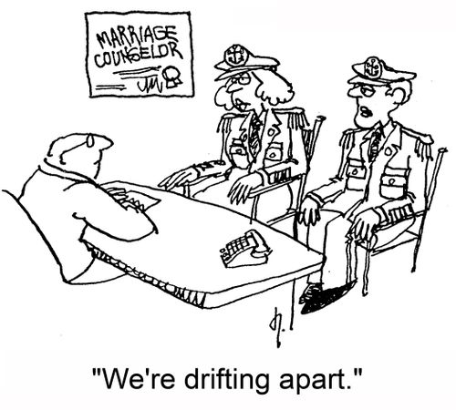 'We're drifting apart.'