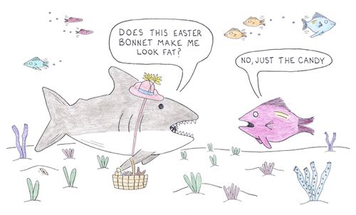 "Does this Easter bonnet make me look fat?"