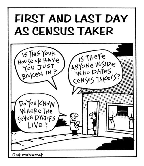 First and last day as census taker...