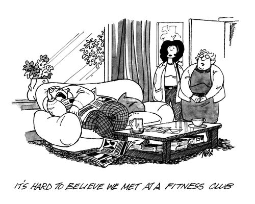 'It's hard to believe we met in a fitness club.'