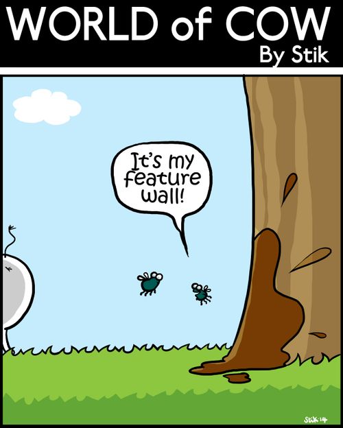 'It's my feature wall.'