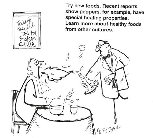 Try new foods...