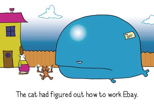 The cat had figured out how to work Ebay.
