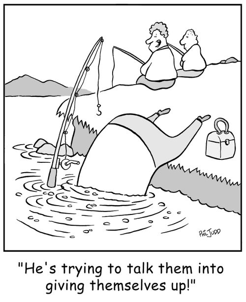 'He's trying to talk them into giving themselves up!'
