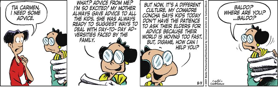 "Tia Carmen, I need some advice."