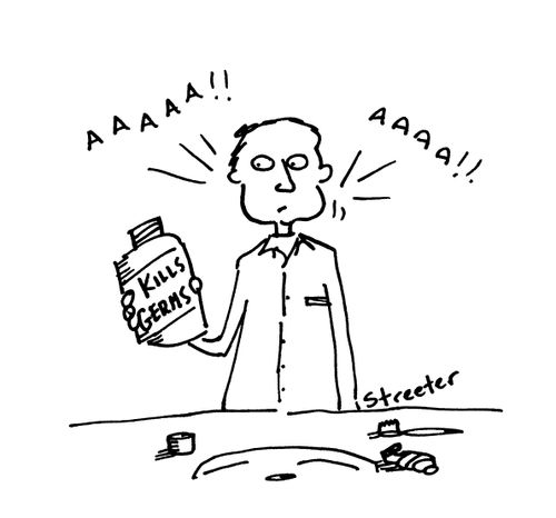Mouthwash - kills germs.