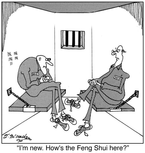 'I'm new. How's the Feng Shui here?'