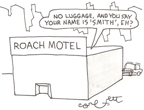 'No luggage, and you say your name is 'Smith', eh?'