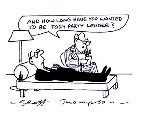 'And how long have you wanted to be Tory party leader?'