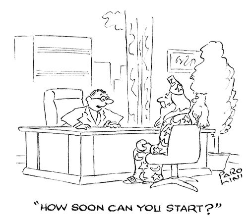 'How soon can you start?'