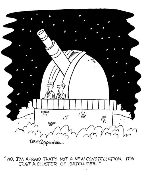 'No, I'm afraid that's not a new constellation. It's just a cluster of satellites.'