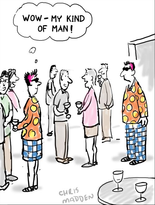 'Wow - My kind of man.'