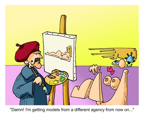 "Damn! I'm getting models from a different agency from now on…"