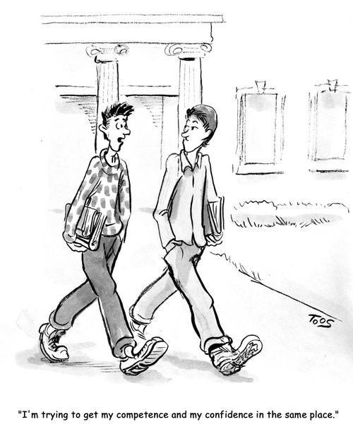 'I'm trying to get my competence and my confidence in the same place.'