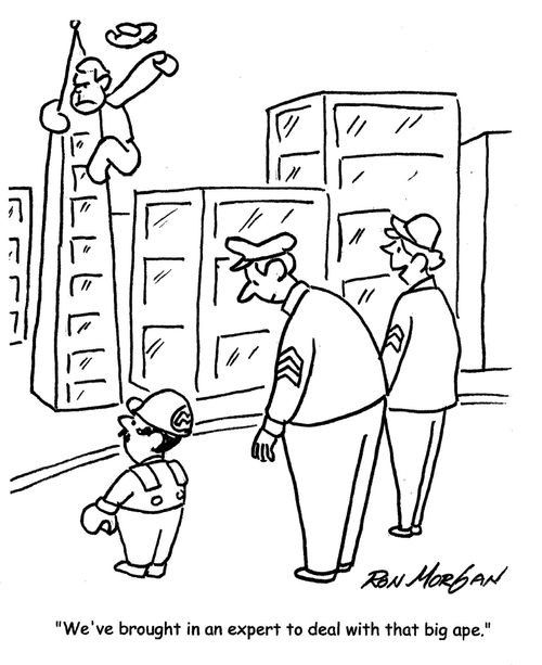 "We've brought in an expert to deal with that big ape."