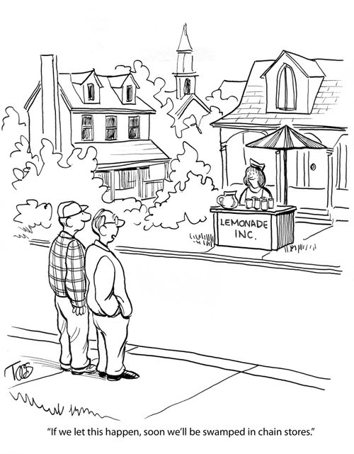 'If we let this happen, soon we'll be swamped in chain stores.'