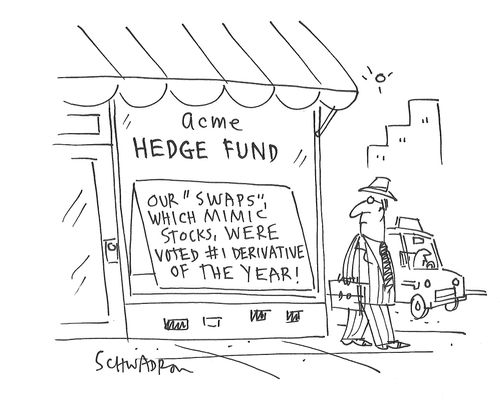 Hedge Fund: Our 'Swaps' which mimic stocks, were voted #1 derivative of the year!