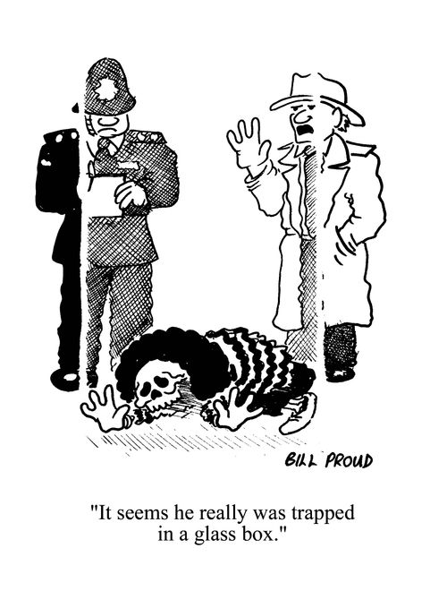 'It seems he really was trapped in a glass box.'
