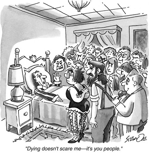 'Dying doesn't scare me - it's you people.'
