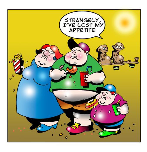 'Strangely, I've lost my appetite.'