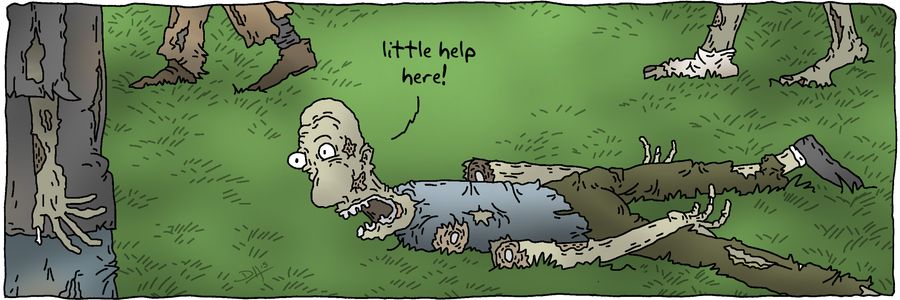 "Little help here!"
