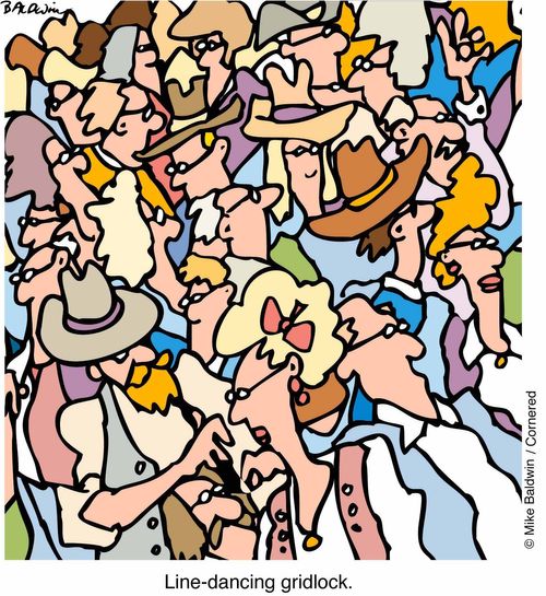 'Line-dancing gridlock'