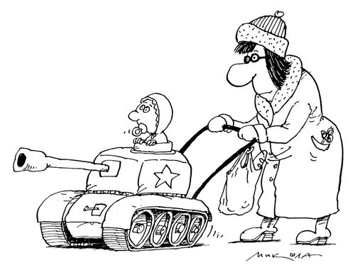 Baby pram as a tank
