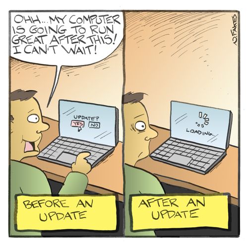 Before and After an Update