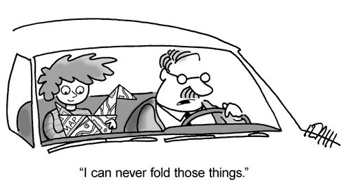 'I can never fold those things.'