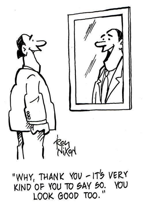 Why, thank you - it's very kind of you to say so. You look good too.'