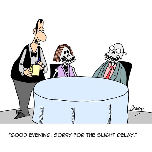 "Good evening. Sorry for the slight delay."