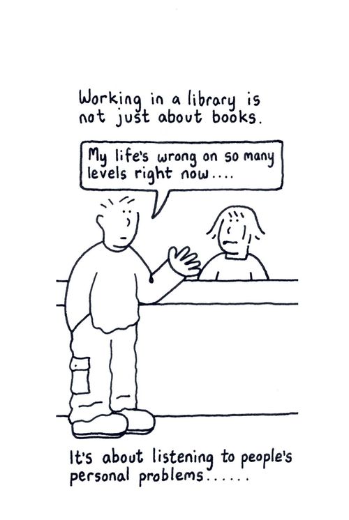 Working in a library is not just about books...