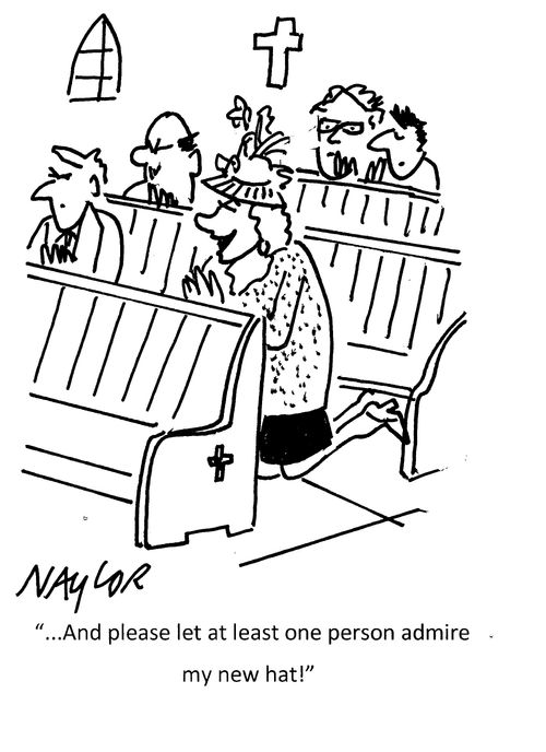 "...And please let at least one person admire my new hat!"