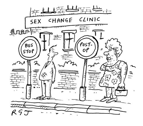 Sex change clinic - Bus StopPost Op.