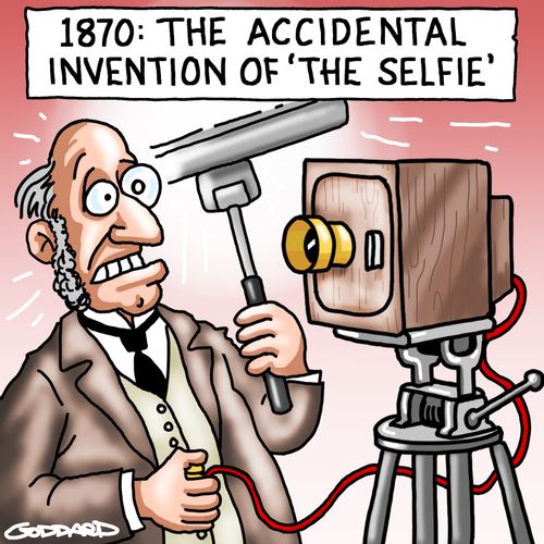 1870: The accidental invention of 'the selfie'.