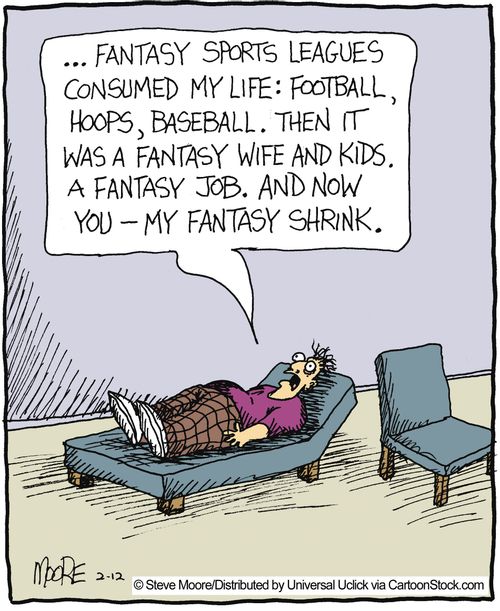 '... Fantasy sports leagues consumed my life: football, hoops, baseball...'