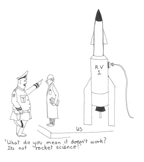 'What do you mean it doesn't work? It's not rocket science!'
