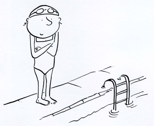 Jumping in the deep end.