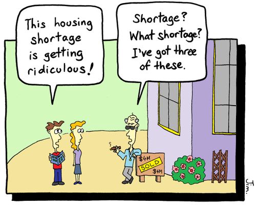 "This housing shortage is getting ridiculous!"