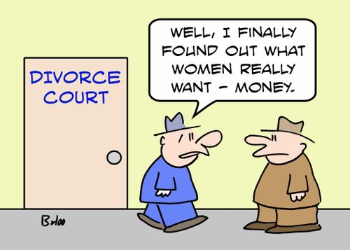 DIVORCE COURT, 'Well, I finally found out what women really want - money.'