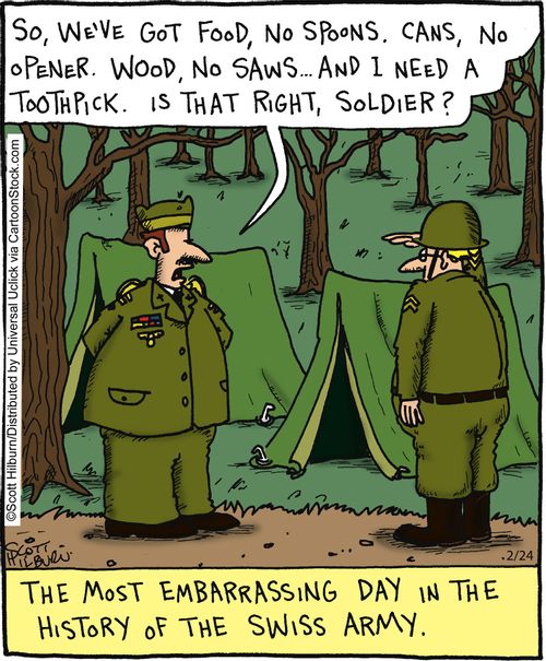 The most embarrassing day in the history of the Swiss army.