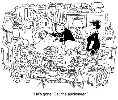 'He's gone. Call the auctioneer.'