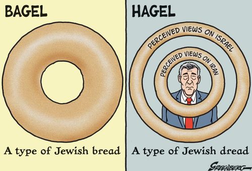 Hagel verus Bagel.