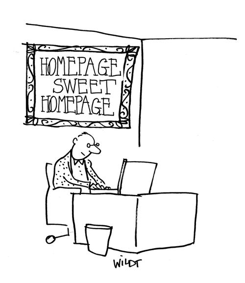 Homepage, sweet homepage.