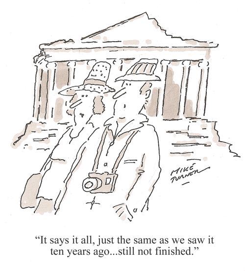 'It says it all, just the same as we saw it ten years ago...still not finished.'