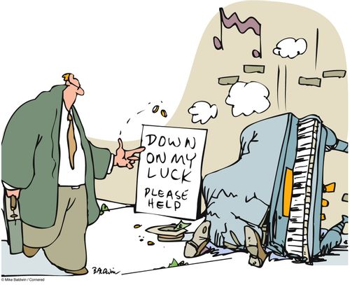 'Down on my luck, please help'