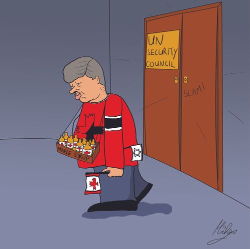 No seat for Canada at the security council.