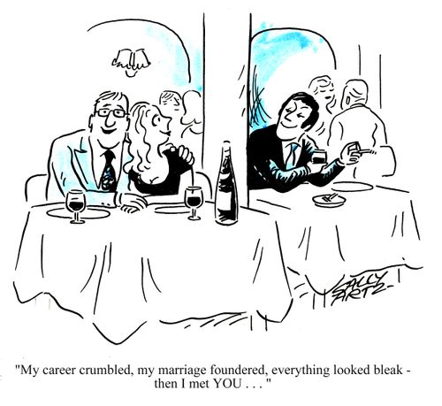 'My career crumbled, my marriage foundered, everything looked bleak - then I met YOU...'